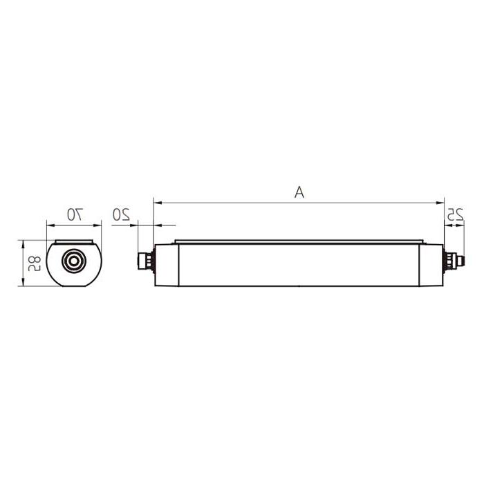 功率27W、尺寸A=650 mm x 70 mm、MQAL-48-LDD、A70301